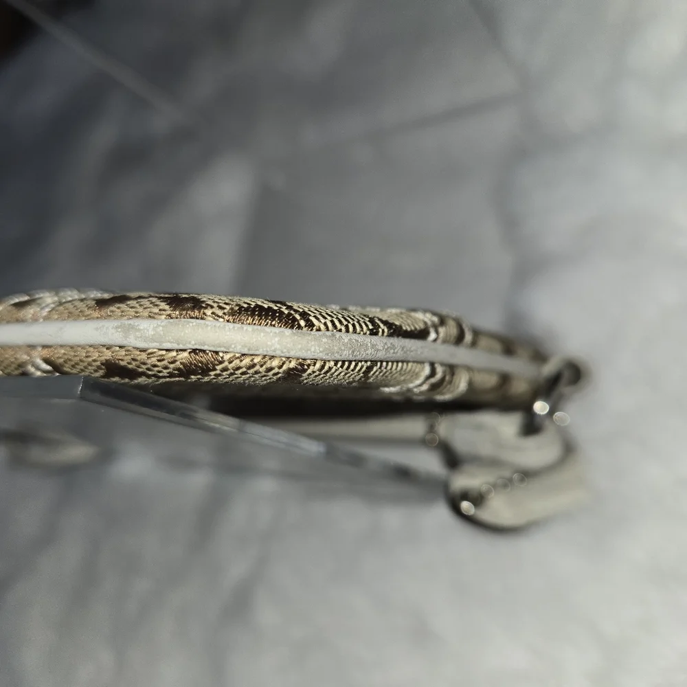 Coach Brown Canvas Signature Wristlet